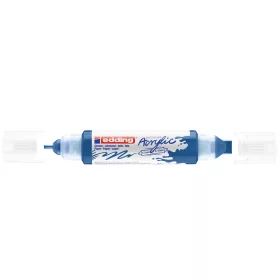   Akril marker 2-3mm, és 5-10mm, 3D kétvégű Edding 5400 kék