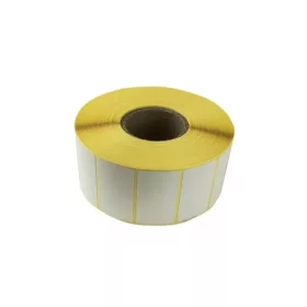   Etikett címke thermo, 25x50mm, tekercses, 2000 címke/tekercs Bluering® fehér
