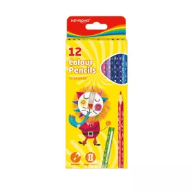   Színes ceruza készlet háromszögletű Keyroad 12 klf. szín