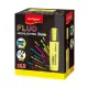 Szövegkiemelő vágott hegyű, lapos test Keyroad Fluo neon sárga