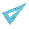 Vonalzó háromszög 60° 19 cm flexibilis Keyroad vegyes színek 2 db/csomag