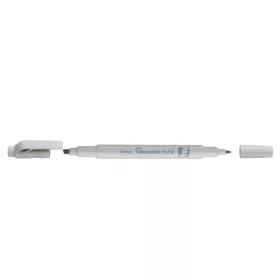   Szövegkiemelő kétvégű 1/3,5mm, vágott és kúphegyű, Pentel pasztell szürke