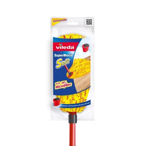 Felmosó fej/gyorsfelmosó 30 % mikroszállal Vileda Soft_F0035V sárga