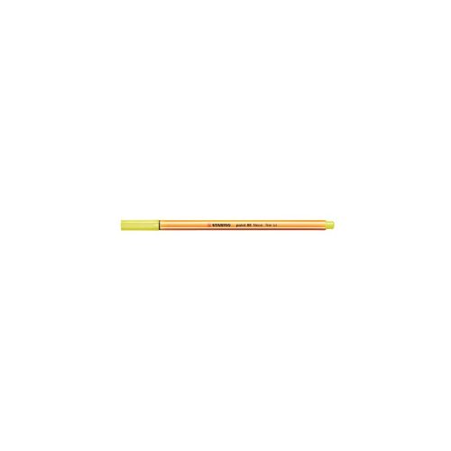 Rostirón, tűfilc 0,4mm, STABILO Point 88 neon sárga 2 db/csomag