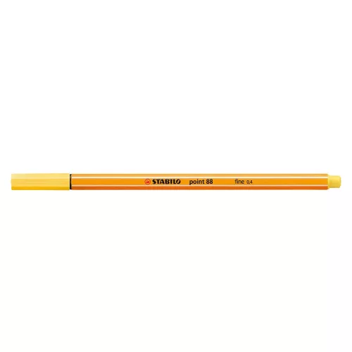 Rostirón, tűfilc 0,4mm, STABILO Point 88 sárga