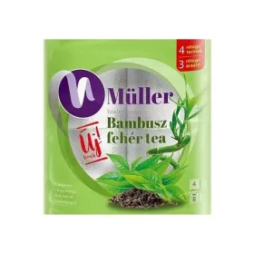 Toalettpapír 4 rétegű 100% cellulóz 8 tekercs/csomag Bambusz Müller fehér tea