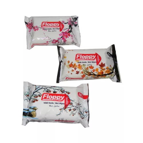 Nedves törlőkendő 70 lap/csomag Floppy