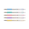 Golyóstoll 0,7mm, pasztell sárga test, Zebra F-301, írásszín kék