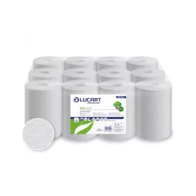   Kéztörlő 2 rétegű tekercses átmérő: 14 cm 55 m/tekercs 12 tekercs/karton 14 CF EcoLucart_861080 fehér