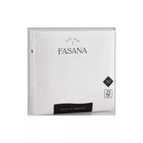   Szalvéta 3 rétegű 1/4 hajtás lapméret: 33 x 33 cm 50 db/csomag Fasana Lunch fehér