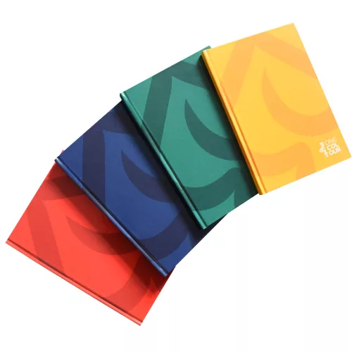 Beírókönyv A5, 96lap, keményfedeles egyszínű Lipa Mill vonalas