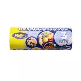 Nylon zacskó 25 x 35 cm (3 liter) 100 db/csomag uzsonnás rollos