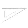 Vonalzó háromszög 60° 22,5cm, műanyag Antilop 2 db/csomag