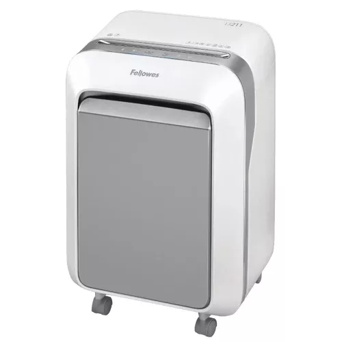 Iratmegsemmisítő, 14lap, mikrokonfetti vágás 2x12mm, Fellowes® Powershred LX211, fehér
