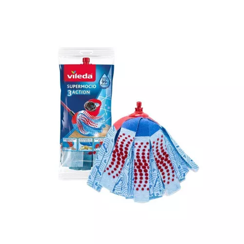 Felmosó fej mop utántöltő Vileda 3Action XL kék_F1148V