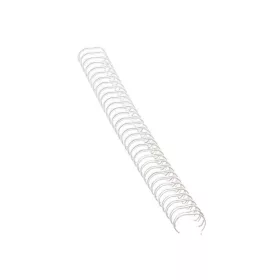   Fém spirál 3:1, 10mm, 51-80lap, Fellowes® 100 db/doboz, fehér