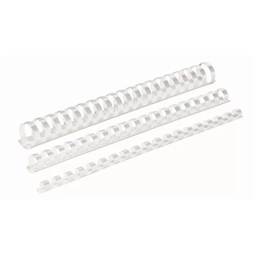 Spirál műanyag, 6mm, 10-20lap, 100 db/doboz, Fellowes® fehér