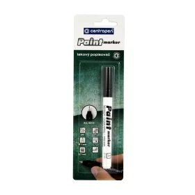 Lakkmarker 0,7mm, vékony metál hegy Centropen 9211 fekete