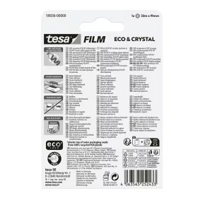 Ragasztószalag 19mmx33m irodai átlátszó újrahasznosított Tesa Eco & Crystal
