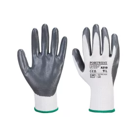 Védőkesztyű PU tenyérmártással nylon XL-es méret Portwest szürke-fehér