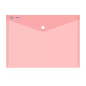   Irattartó tasak A4, PP patentos Bluering® transzparens piros