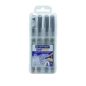   Alkoholos marker készlet, 0,3mm, S OHP Centropen 2634, 4 klf. szín