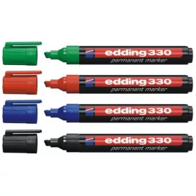 Alkoholos marker 1-5mm, vágott Edding 330 piros