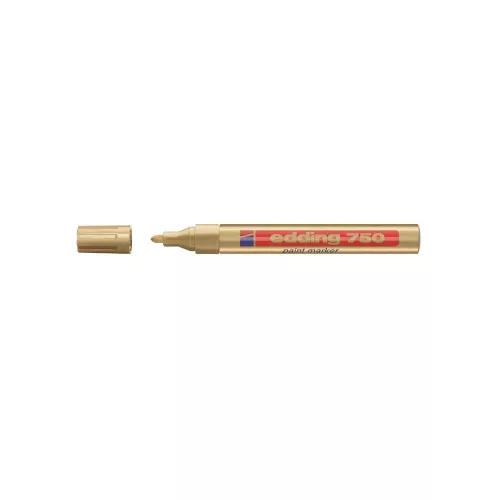 Lakkmarker 2-4mm, kerek Edding 750 arany