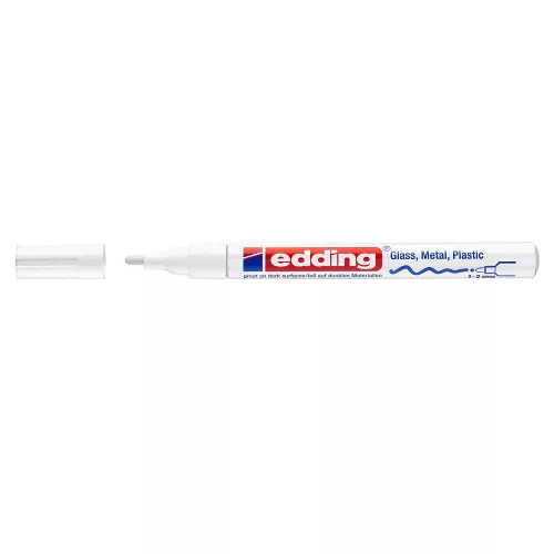 Lakkmarker 1-2mm, kerek Edding 751 fehér