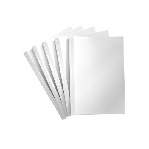 Hőkötő borító, A4, 1,5mm, 10lapig PC 100 db/doboz, Bluering® fehér