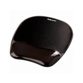   Egérpad csuklótámasszal, géltöltésű, Fellowes® Crystal Gel, fekete