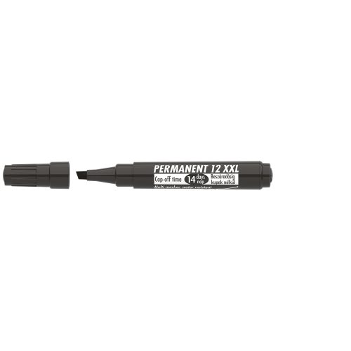 Alkoholos marker 1-4mm, vágott Ico 12XXL fekete 2 db/csomag