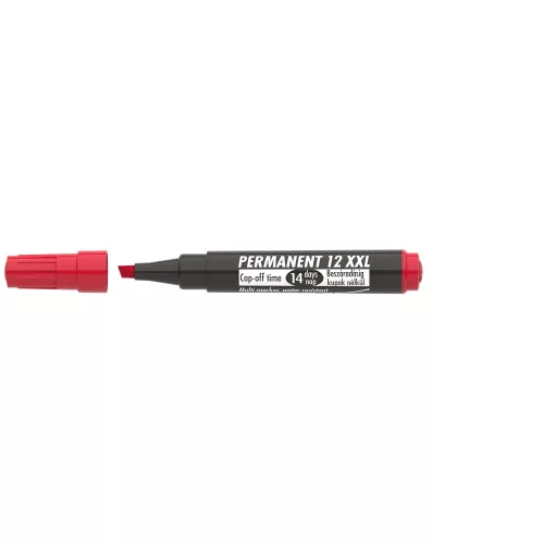 Alkoholos marker 1-4mm, vágott Ico 12XXL piros