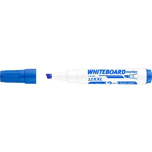 Táblamarker 1-4mm, vágott hegyű, Ico 12XXL Whiteboard, kék
