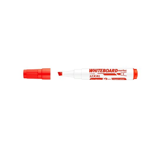 Táblamarker 1-4mm, vágott hegyű, Ico 12XXL Whiteboard, piros