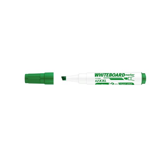 Táblamarker 1-4mm, vágott hegyű, Ico 12XXL Whiteboard, zöld