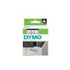 Feliratozógép szalag Dymo D1 S0720500/45010 12mmx7m, ORIGINAL, fekete/víztiszta