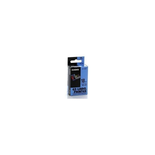 Feliratozógép szalag XR-18BU1 18mmx8m Casio kék/fekete
