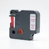 Feliratozógép szalag kompatibilis Dymo D1 S0720520/45012 12mmx7m ECO piros/víztiszta