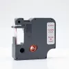 Feliratozógép szalag kompatibilis Dymo D1 S0720520/45012 12mmx7m ECO piros/víztiszta