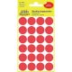 Etikett címke, o18mm, jelölésre, 24 címke/ív, 4 ív/doboz, Avery piros