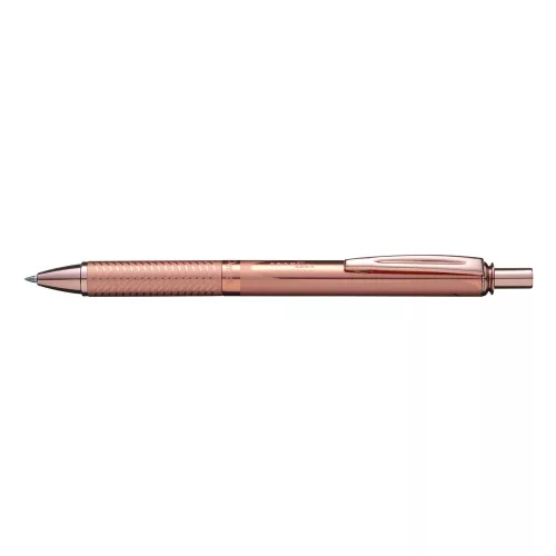 Rollertoll 0,35mm, fém rosegold test, Pentel Energel BL407PG-A, írásszín kék