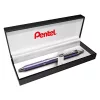 Rollertoll 0,35mm, fém viola test, Pentel Energel BL407V-A vkék