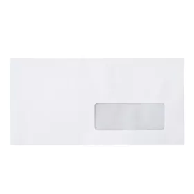 Boríték LC6/5 enyvezett bélésnyomott jobb ablakos 35x90mm 114x229mm J28A20 Bluering® fehér