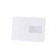 Boríték LC/5 szilikonos bélésnyomott jobb ablakos 45x90mm 162x229mm J20A60 Bluering® fehér