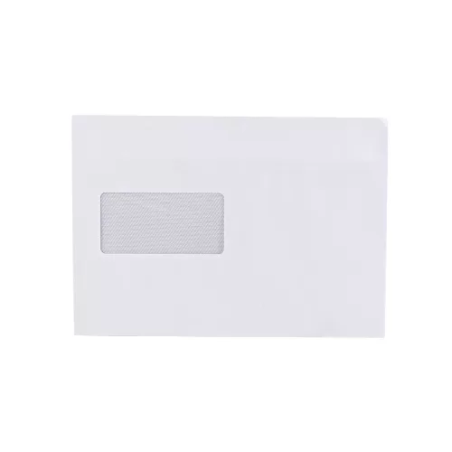 Boríték LC/5 öntapadó bélésnyomott bal ablakos 45x90 162×229mm B20A60 Bluering® fehér