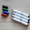 Táblamarker készlet, 3mm, mágneses, törlővel multifunkciós kerek Bluering®, 4 klf. szín