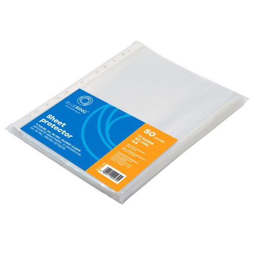 Genotherm lefűzhető, A4, 90 micron víztiszta Bluering® 50 db/csomag