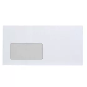 Boríték LA4 szilikonos bélésnyomott bal ablak 45x90mm 110×220mm B20A15 Bluering® fehér