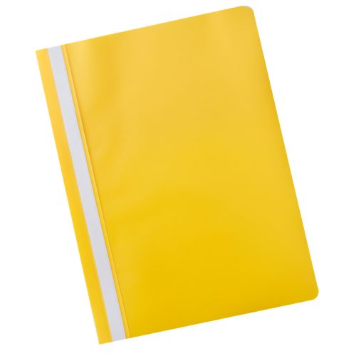 Gyorsfűző műanyag A4, PP Fornax sárga 25 db/csomag